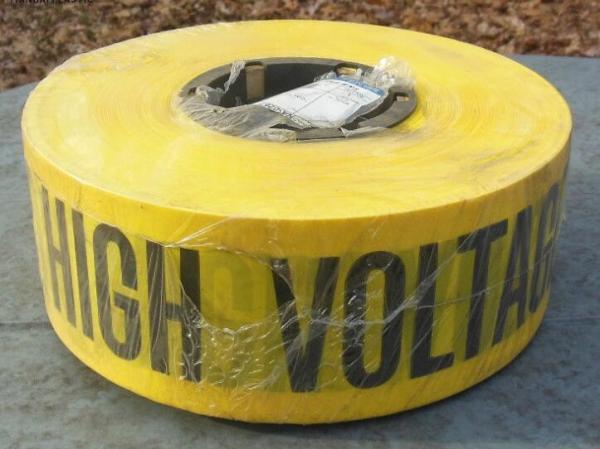 YelloRed DANGER Tape Caution Tape Roll 3-Inch Non-Adhesive Sharp Red Color