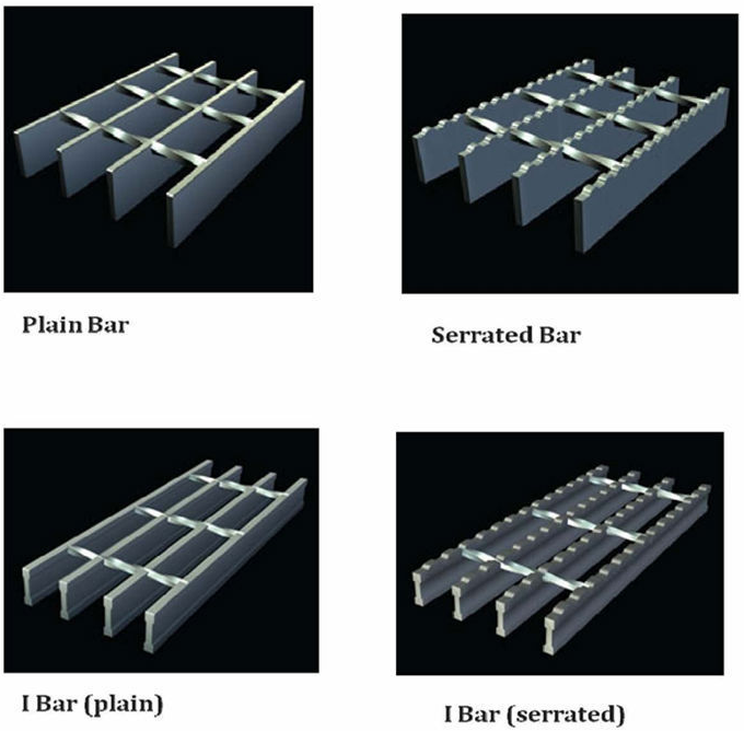 Iso 9001 Q235 Flat Bar 32x5mm Serrated Steel Grating