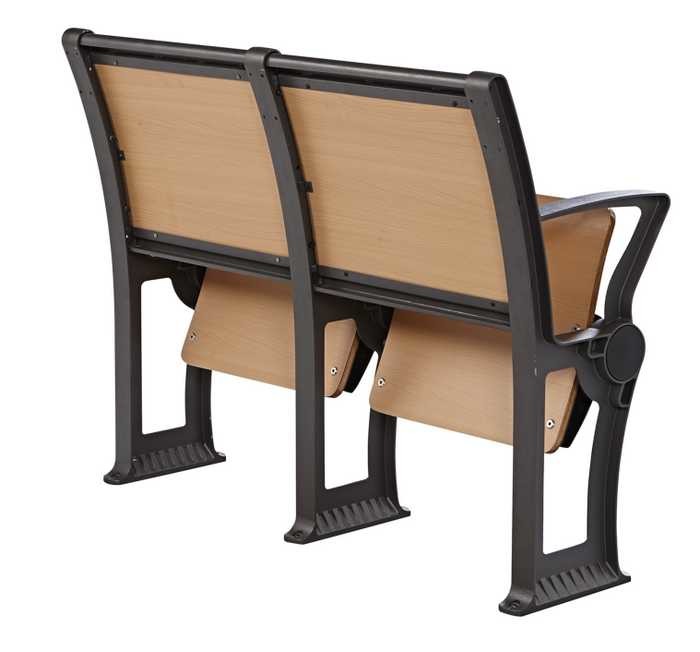 Mooden Folded School Desk And Chair For Double Student Aluminum Alloy Foot