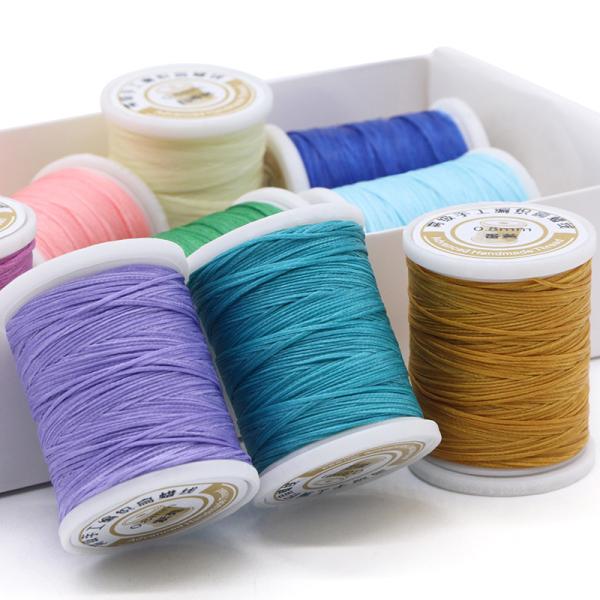 50m 0.8mm Yarn Count Waxed Thread Perfect For Leather Craft Repair Polyester