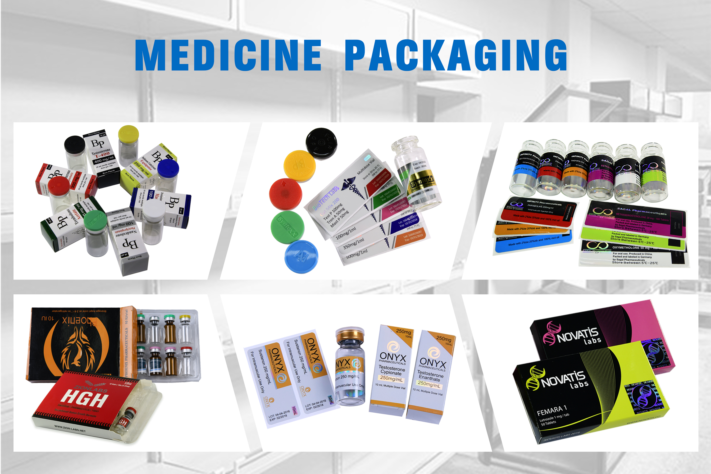 OEM Foil Stamping 10ml Vial Boxes , 26x26x59mm Pill Bottle Box
