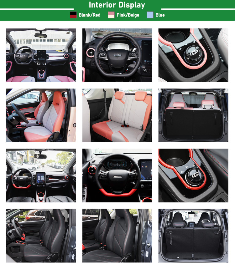 Chery QQ Ant Mini SUV Electric Car 301Km Pure EV High Speed 100km/h