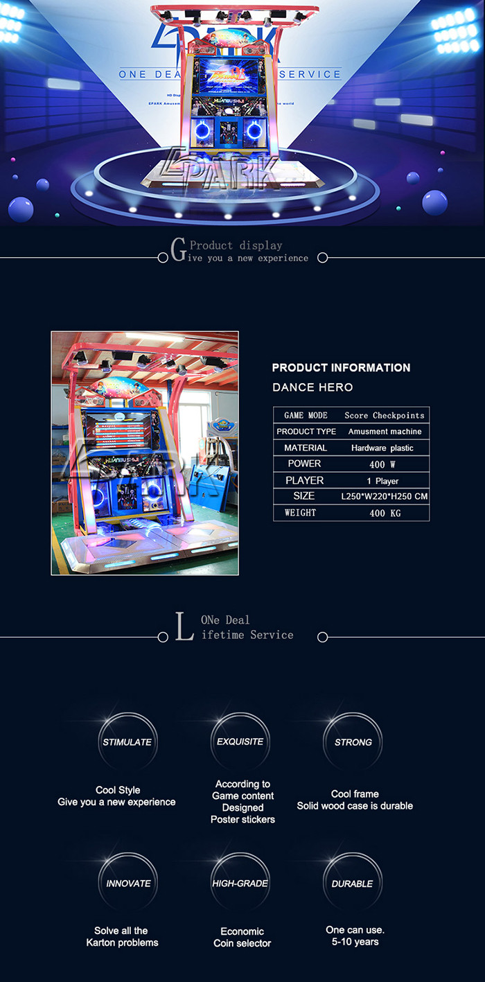 Dance Competition Arcade Video Game Machine For Double Player 400W