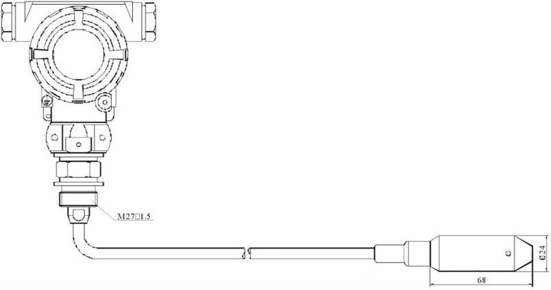 GP2014 GPS tracker fuel level sensor with compensation temperature -10°C~70°C