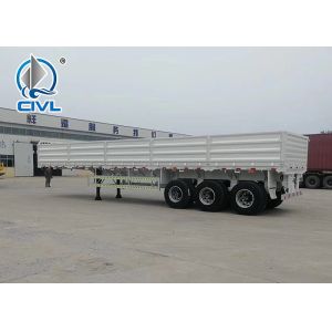 China new sidewall cargo semi trailer 3Axles 50T 6mm Thickness Semi Lorry Container Trailers Can Option ABS on sale