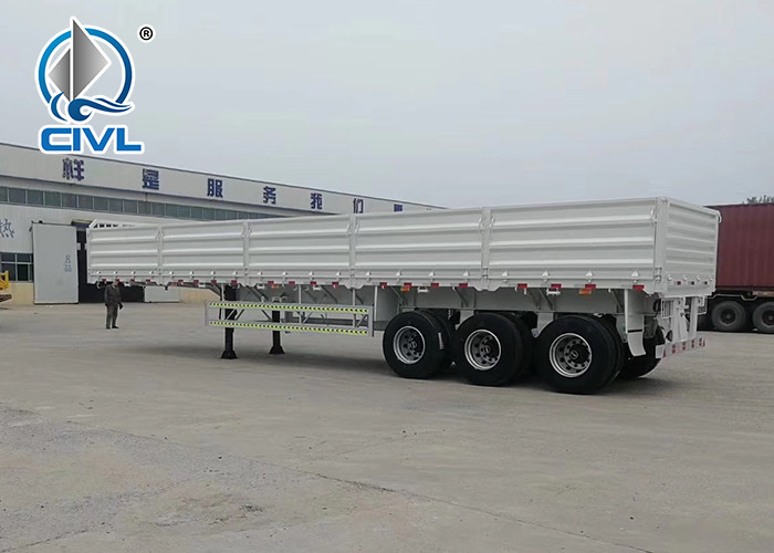 new sidewall cargo semi trailer 3Axles 50T 6mm Thickness Semi Lorry Container Trailers Can Option ABS