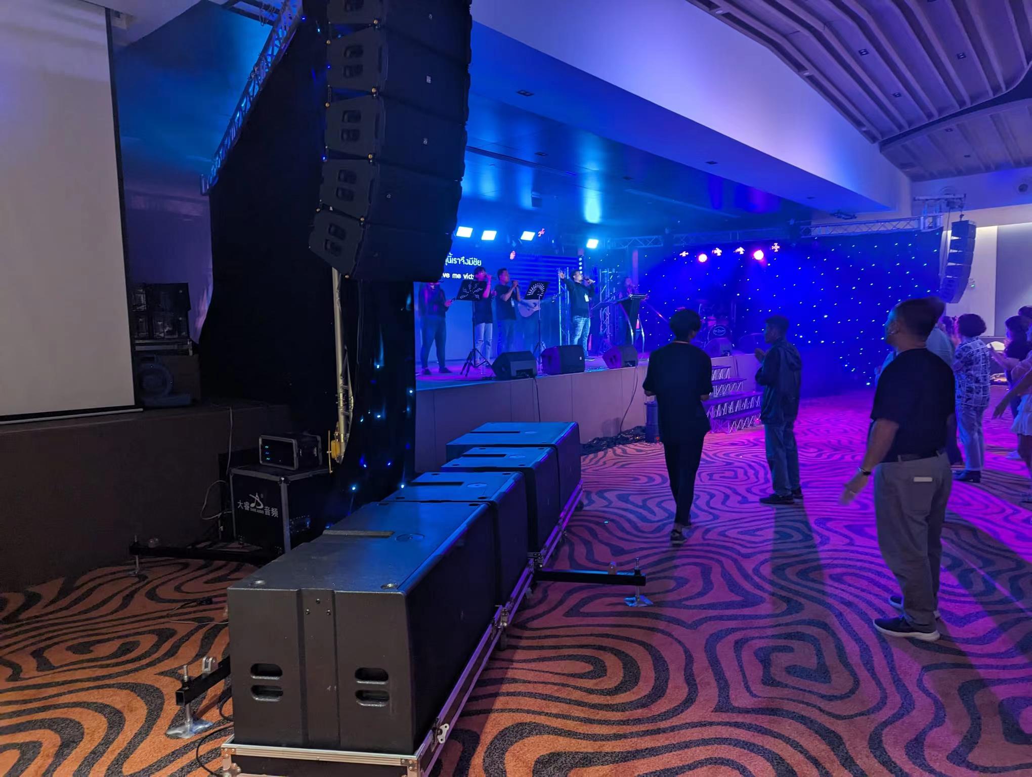 ARE AUDIO dual 10 inch passive outdoor line array speaker with deep bass comprehensive sound quality upgrade