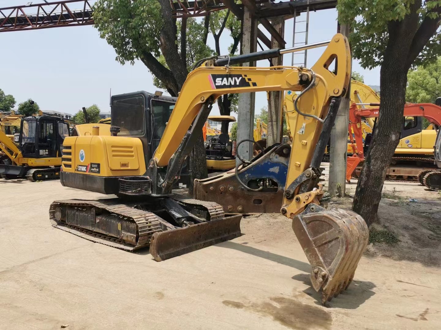 Used Construction Machinery Sany SY60C Crawler Excavator 6 Ton