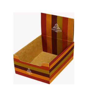 Kraft Paper Display Carton Boxes CMYK Printing UV Coating