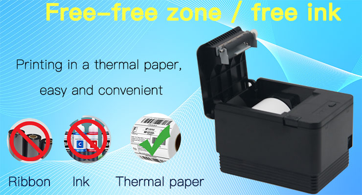 80mm Thermal Receipt Printer with Automatic Cutter and Multi-Language Support Stable