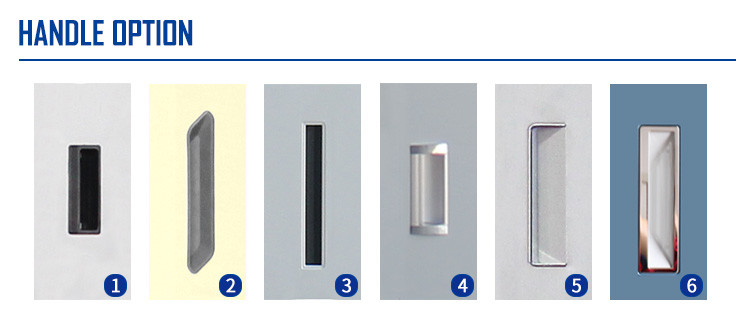 Glass Door steel file cabinet with lock Metal Slide Door Cupboard