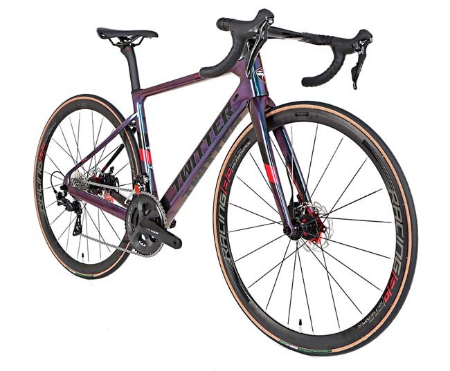 TWITTER 700C Carbon Fiber Road Bicycle STEALTH SHIMANO 105 22 Speed