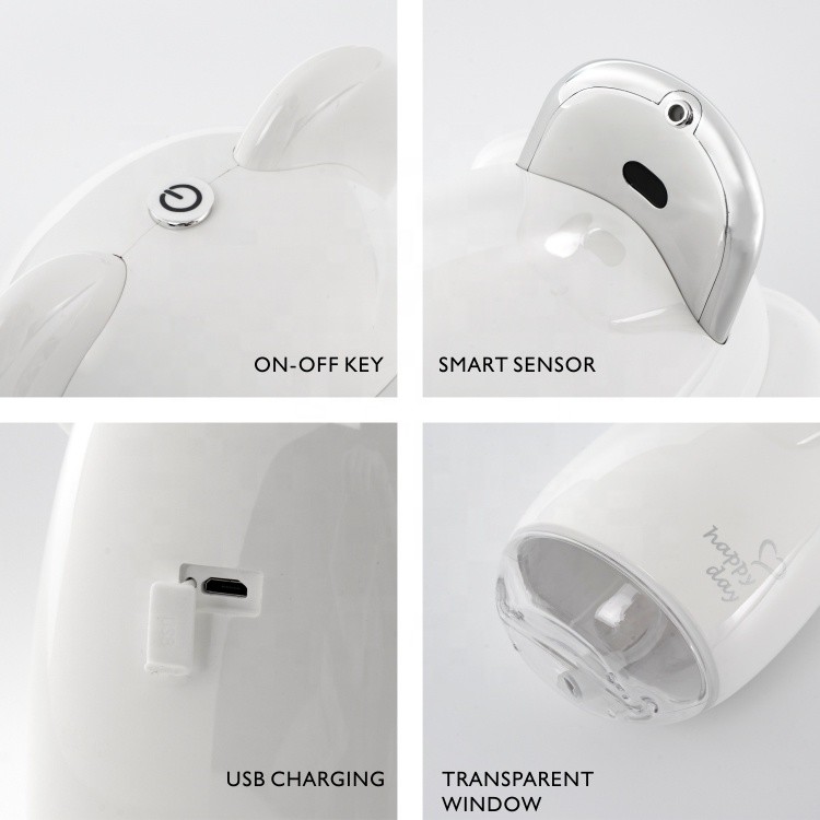 PETG Countertop Touchless Hand Sanitizer Dispenser 5CM Infrared Sensor