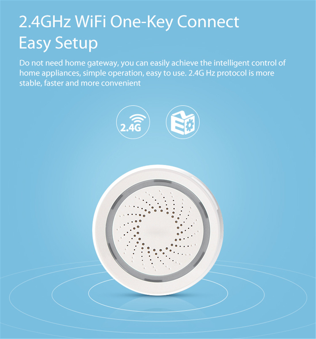 3 In 1 Smart Sensor ( Temperature+ Humidity+Siren Alarm)