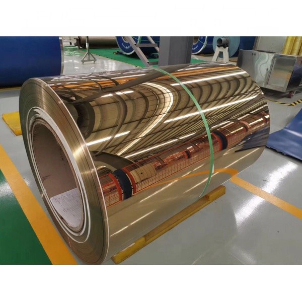 AISI Cold Rolled Steel Coils 201 304 Mirror PVD Rose Gold Plated