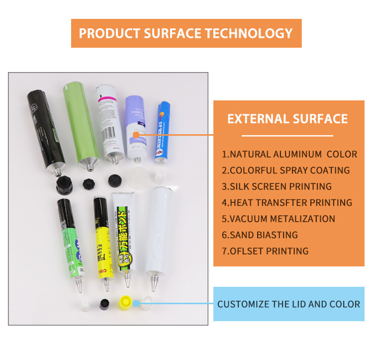 Cosmetic Empty Aluminum Tube 30ml 50ml 80ml 100ml For Skincare