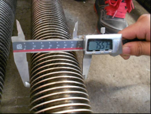 SA213 T22 Spiral Carbon Steel Fin Tube With U Bend For Marine Boiler / Economizer