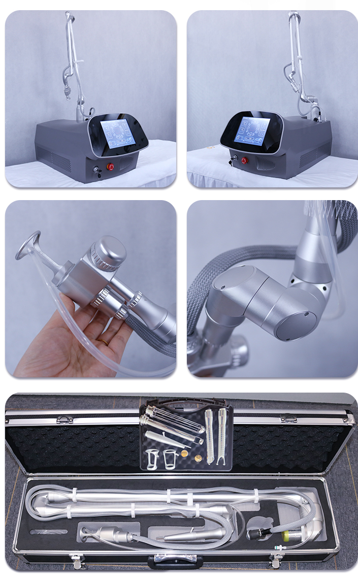 Glass Tube Co2 Fractional Laser Machine 635nm For Skin Birthmark Acne Removal