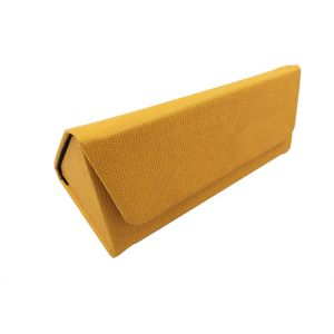 Portable Handmade Custom Sunglass Case Embossed Leather Material