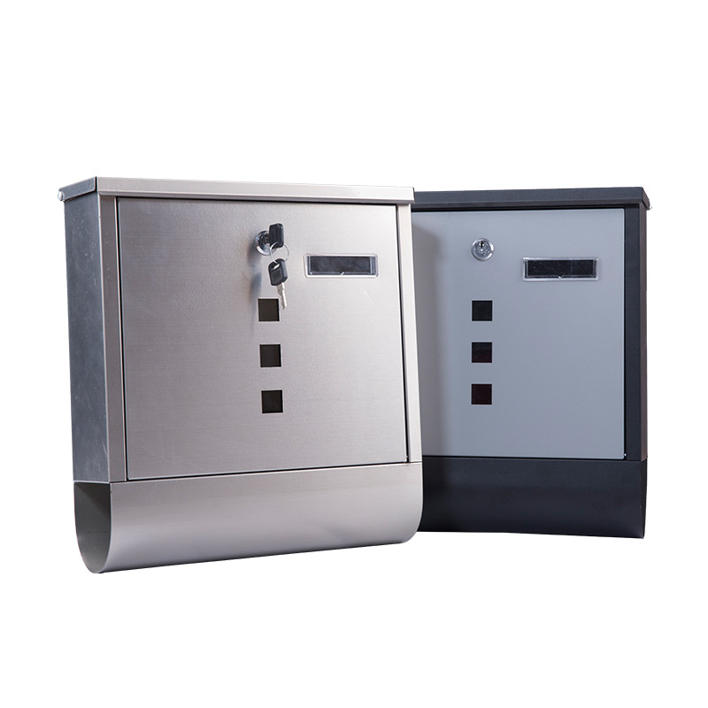 High Quality Wall Mount Lockable Modern Outdoor Galvanized Metal Mailbox Letterbox