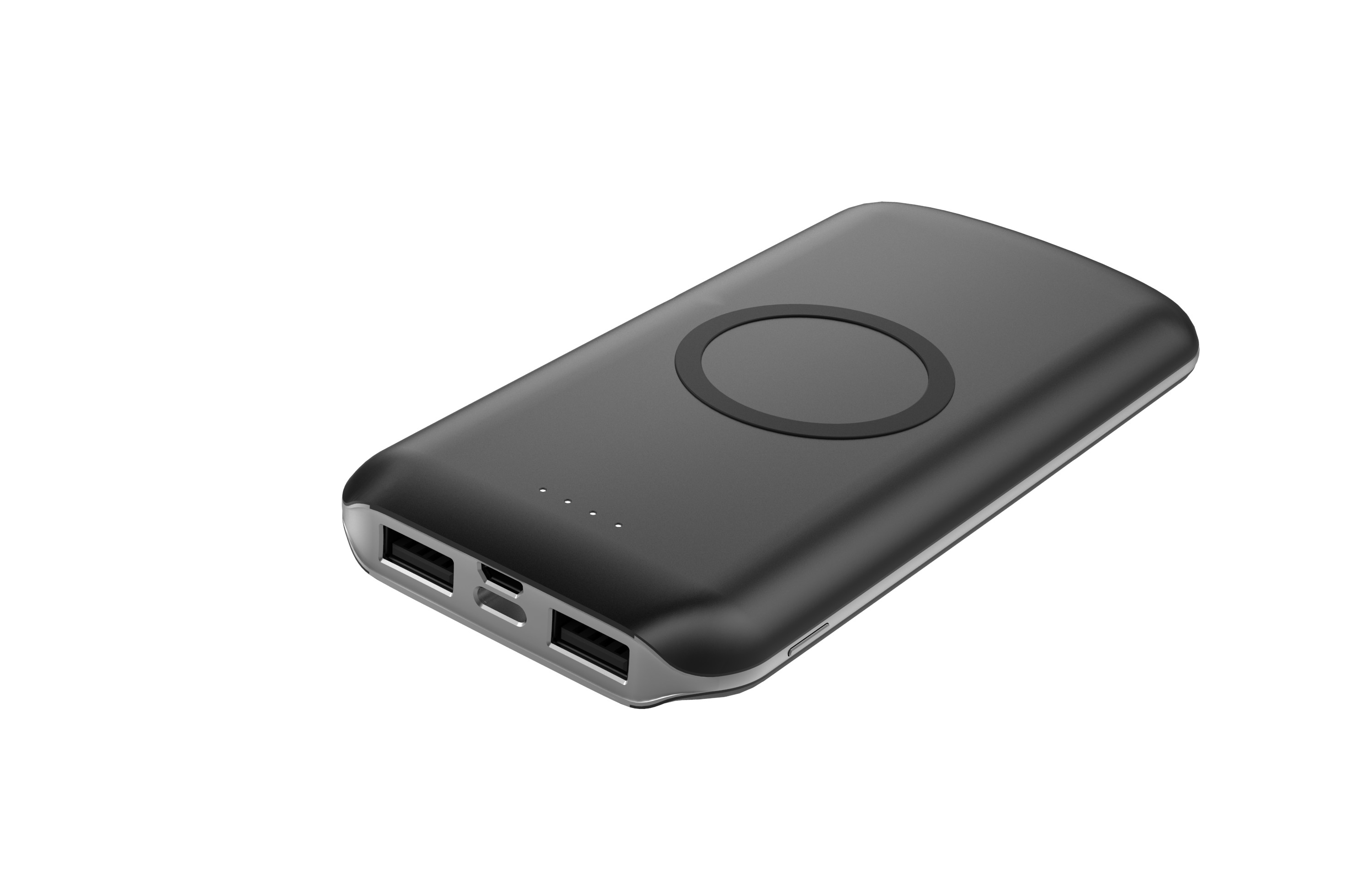 WIRELESS POWERBANK Qi Power Bank,Portable Power Bank Charger QI Wireless Charge 2 INPUT 2 OUTPUT+WIRELESS CHARGER
