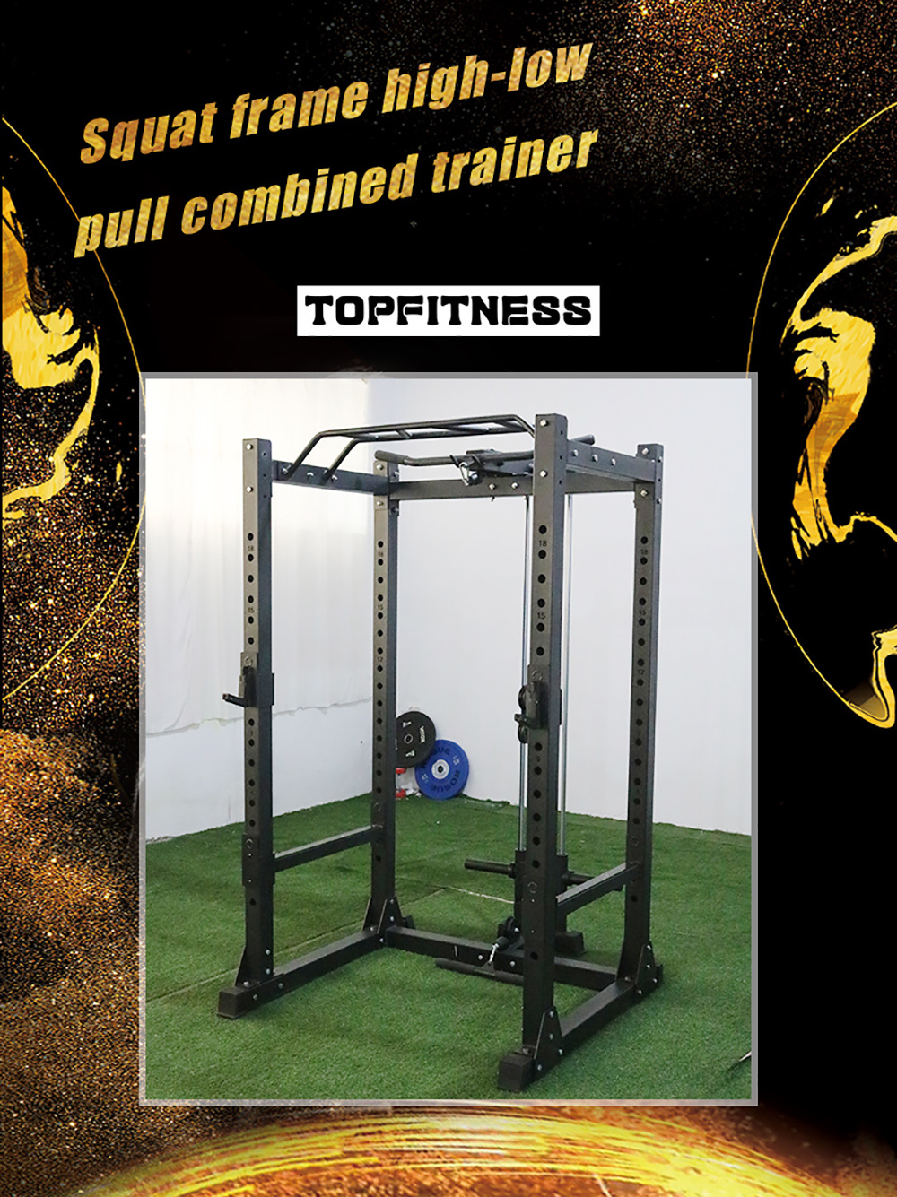 Commercial Multi Fitness Power Rack Gym Equipment Squat Rack