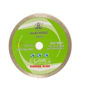  high quality 7inch Cold Press 180×1.6/2.2×10×22.23mm Continuous Rim Diamond Blade For Ceramic ,Marble Manufactures