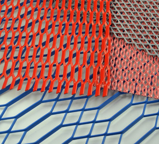 Interior Design Decorative Expanded Metal Mesh Panels Lightweight Aluminum Alloy