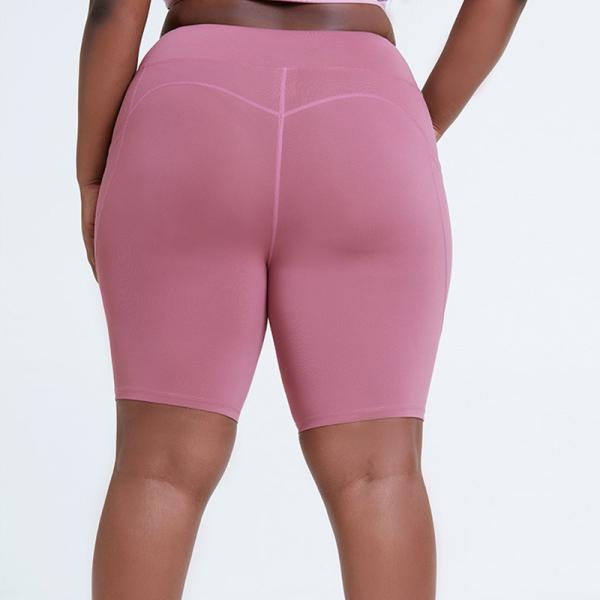 Naked Women's High Waisted Yoga Shorts Hip Lifting Plus Size Workout Clothing