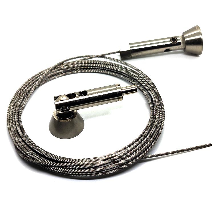 Air Suspension Kit With Galvanized Winch Cable Wire Rope Sling Adjustable Cable Gripper Hanging Wire