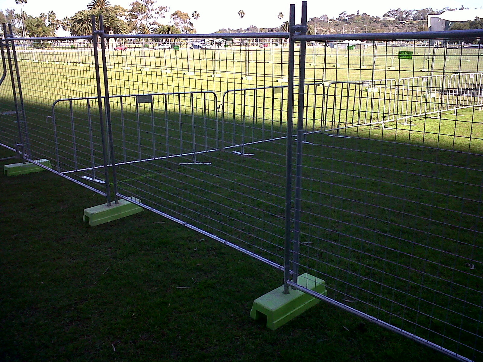 Q235 Steel Temporary Lawn Fencing Builders Security Fencing Panels Durable