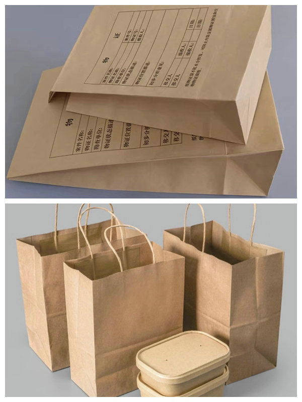 85cm 125cm 40gram 50gram 60gram Unbleached Craft Coil Roll For Document Bags Eco friendly