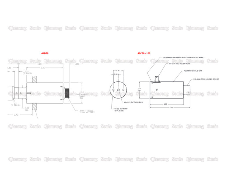 800w Ultrasonic Welding Converter With Red Valve Body 40Khz
