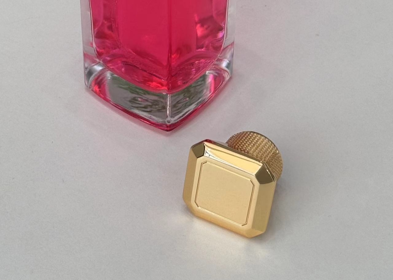 Simple Irregular Zinc Alloy Metal Perfume Cap With Custom Metal Perfume Cap