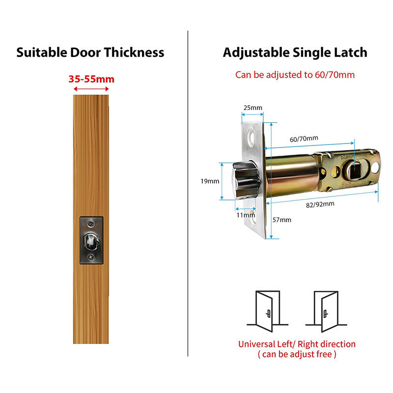Passcode 180mm Alkaline Smart Fingerprint Door Lock Commercial Wireless