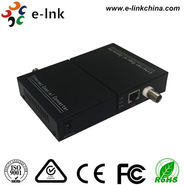 10 / 100M IP Camera Ethernet Over Coax Converter , Coax To Ethernet Media
