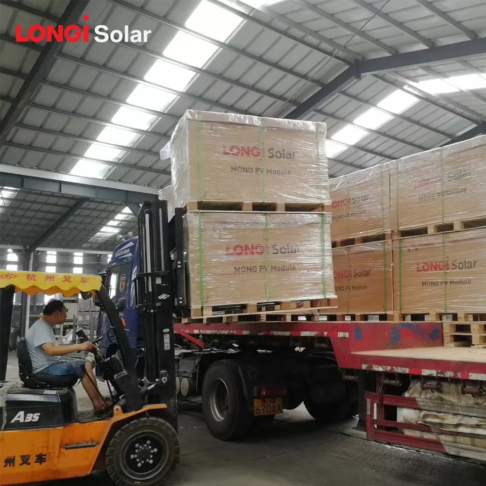 450w Longi Solar Bifacial Module 166x166mm Half Cell LR4 72HPH 450M