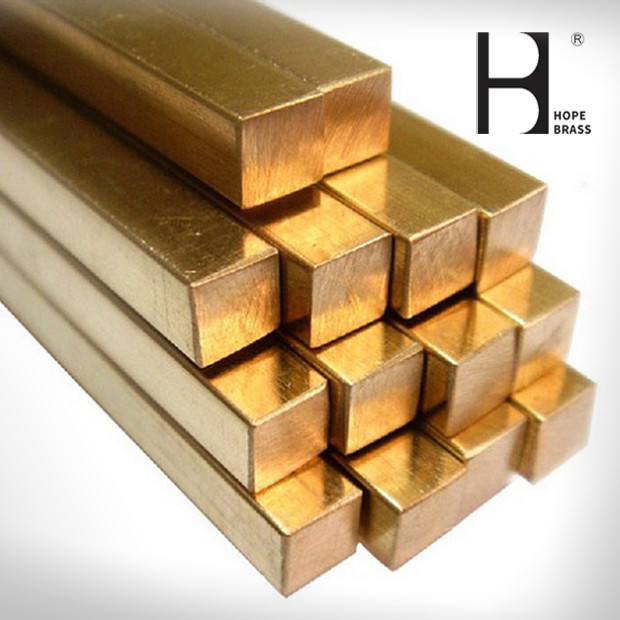 Aging Resistant 16ft Long Brass Square Bars With Mill Finish Surface