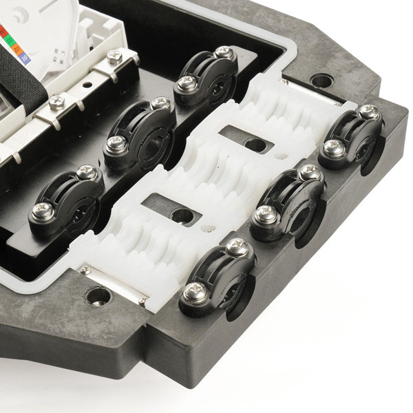 Big Capacity Fiber Optic Splice Closure 288 Fiber Silicone Rubber Aerial Pipe - Lined