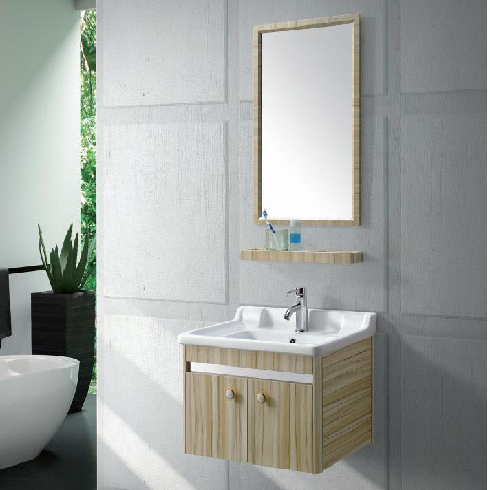 Modern Alunimun Bathroom Vanity/ all aluminum bathroom cabinet/Mirror Cabinet /DB-8155B 600X450mm