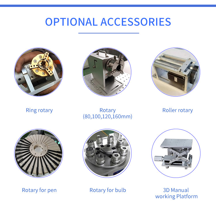 Mini Size Metal Desktop Fiber Laser Marking Machine Laser Engraver 30w