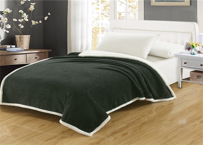 Customized Colors Coral Personalised Fleece Blanket For Home Beds And Chairs