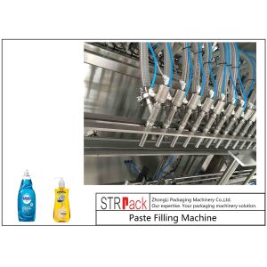 High Accuracy Paste Filling Machine , Liquid Soap / Shampoo Filling Machine