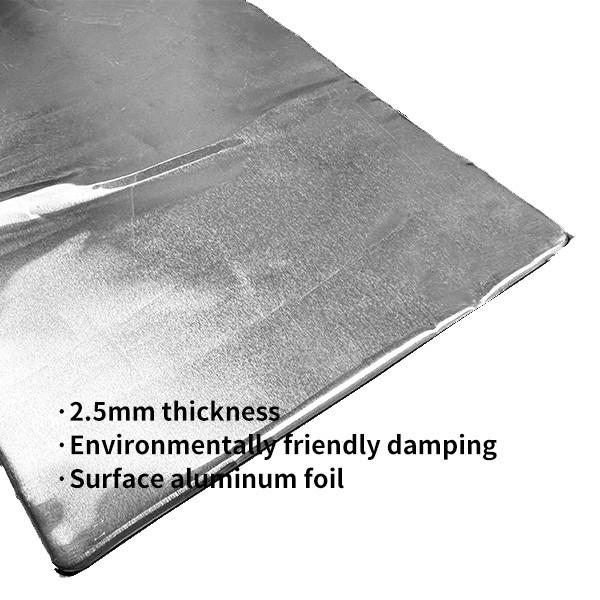2.5mm Automobile damping pad/glossy aluminum vibration reduction / Anti