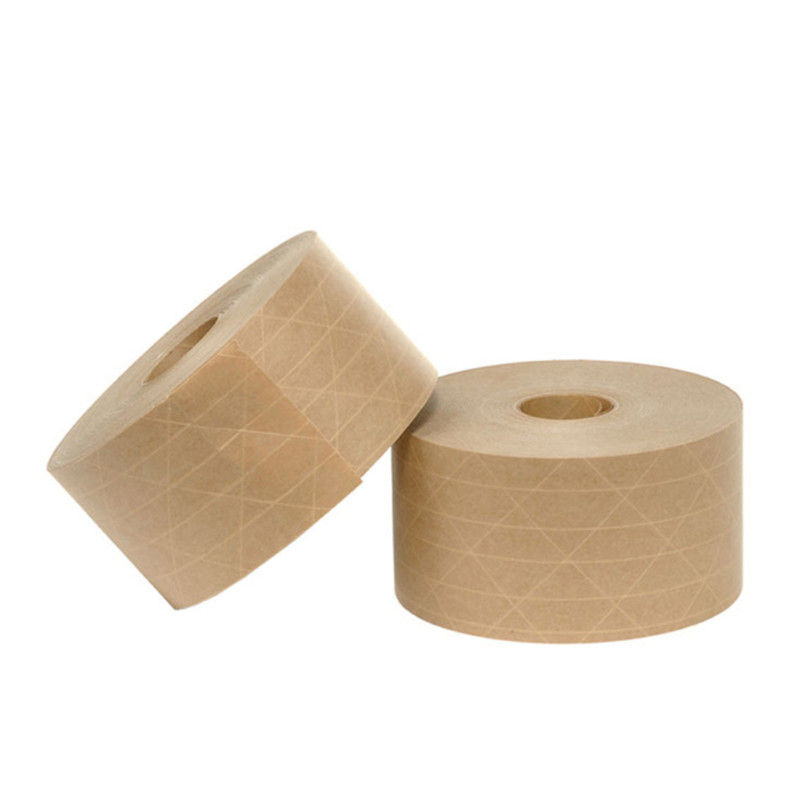 Eco Friendly Brown Kraft Paper Adhesive Tape For Box Sealing