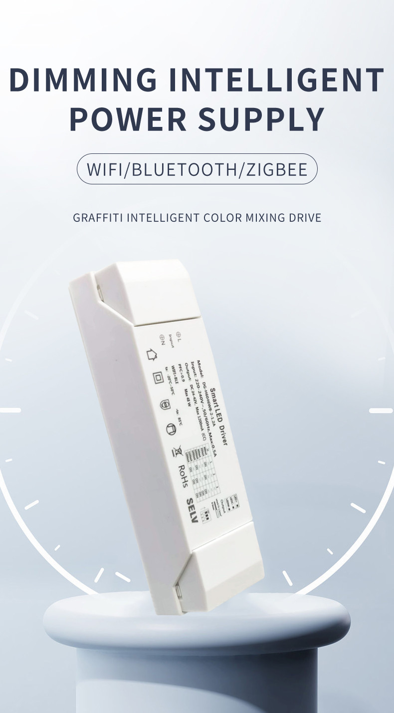 WIFI Bluetooth Zigbee Graffiti Intelligent Drive Dimming Power Supply 32W-48W