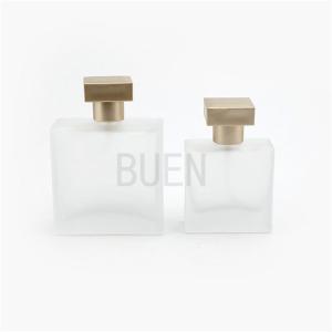  Screw Thread Frosted Perfume Glass Bottle Square Multicolor 1oz Manufactures
