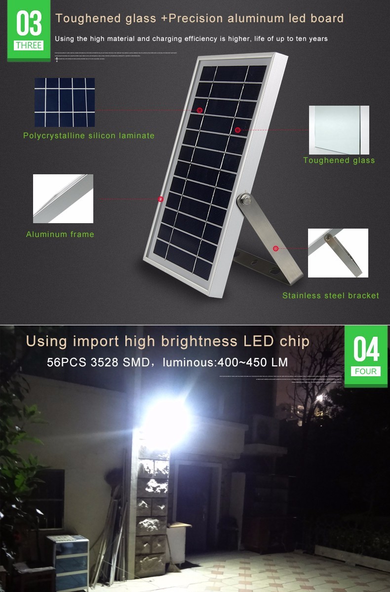 N500G super bright solar street led light waterproof mini solar flood garden lamp