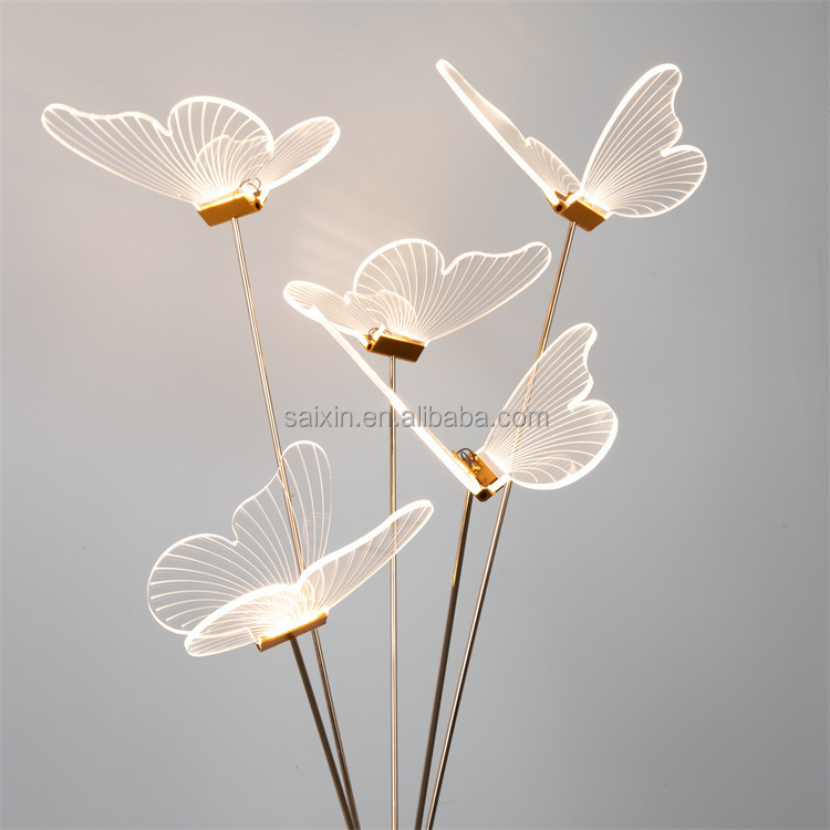 Romantic Wedding Lights Decoration 5 Head Butterfly LED Wedding Walkway Lights