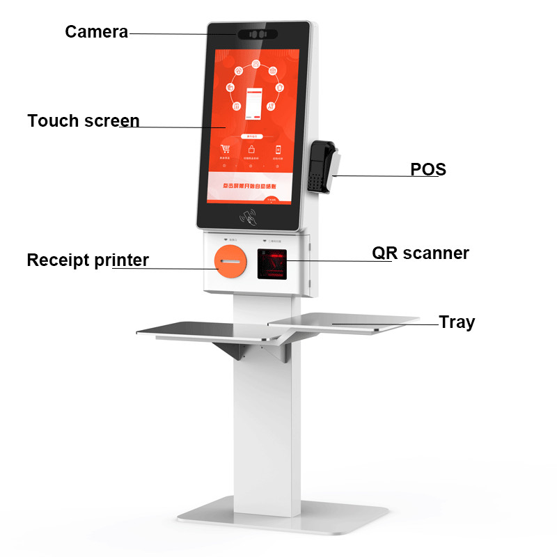 Self Service Payment Kiosk Chain Store Shop Restaurant Wall Mounted Ordering Kiosk